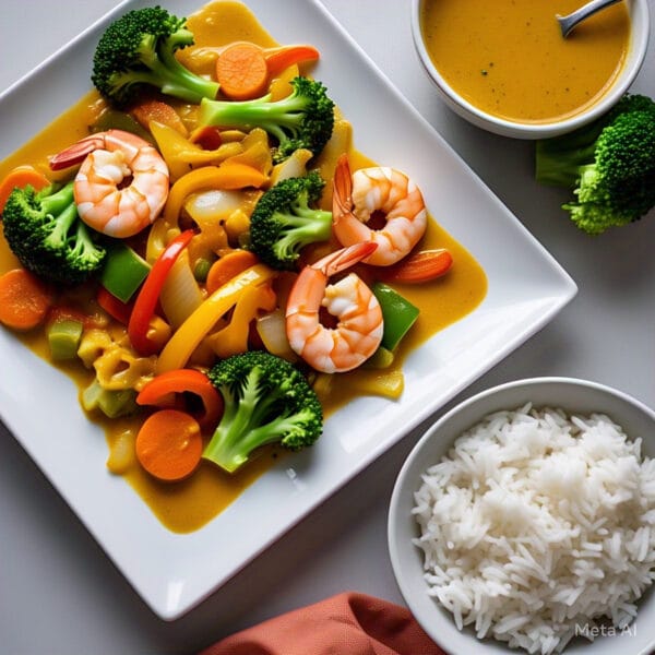 SH7 - Shrimp & Vegetables Curry Stir Fry