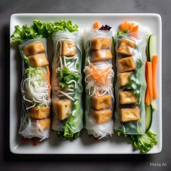 VE2 - Fresh Tofu Salad Rolls