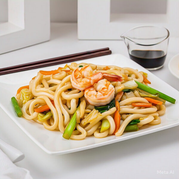N6 - Udon-Stir-Fry-with-shrimp-2-600x600 N6 - Stir Fry Udon Noodle - Mi Udon Xào