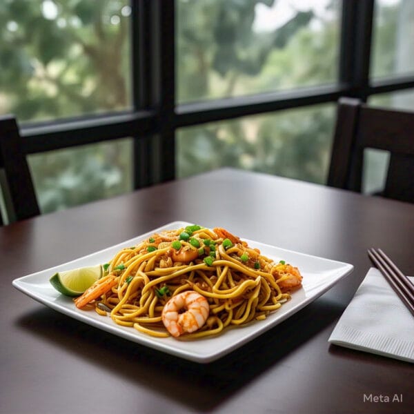 stir_fry_miki_noodles_with_shrimp_yellow (2) N5 - Stir Fry Miki Noodles - Mì Xào Phúc Kiến