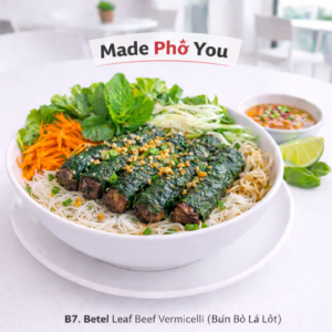 B7. Betel Leaf Beef Vermicelli - Bún Bò Lá Lốt