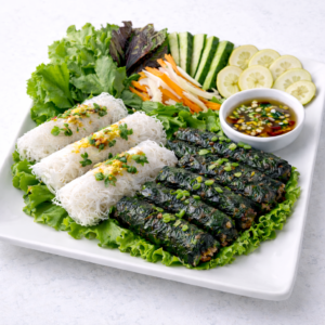 BH3. Betel Leaf Beef Vermicelli Platter (Bánh Hỏi Bò Lá Lốt)