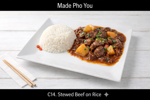 C14. Stewed Beef on Rice (Cơm Bò Kho)