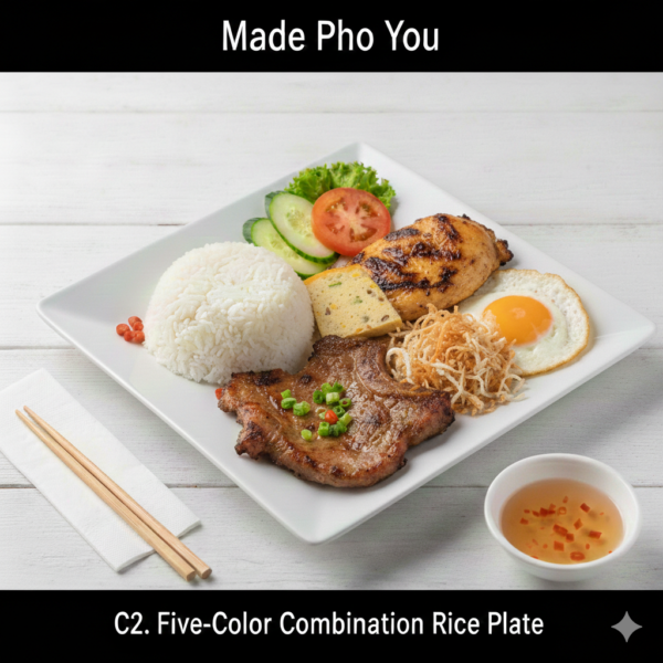 C2. Five-Color Combination Rice - Cơm Ngũ Sắc
