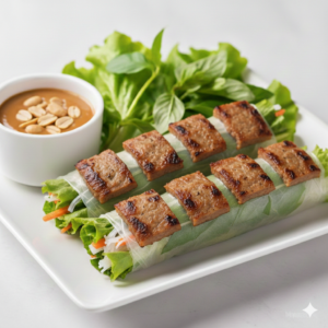 A1. Grilled Pork or Chicken Fresh Rolls (2 Rolls ) - GỎI CUỐN THỊT HOẶC GÀ NƯỚNG