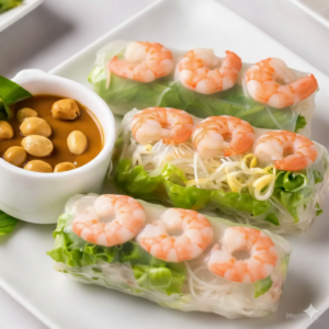 A2. Shrimp Fresh Rice Paper Rolls (2 Rolls) - GỎI CUỐN TÔM (2 CUỐN)
