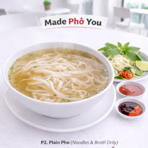 P2. Plain Pho (one size)- Phở Không