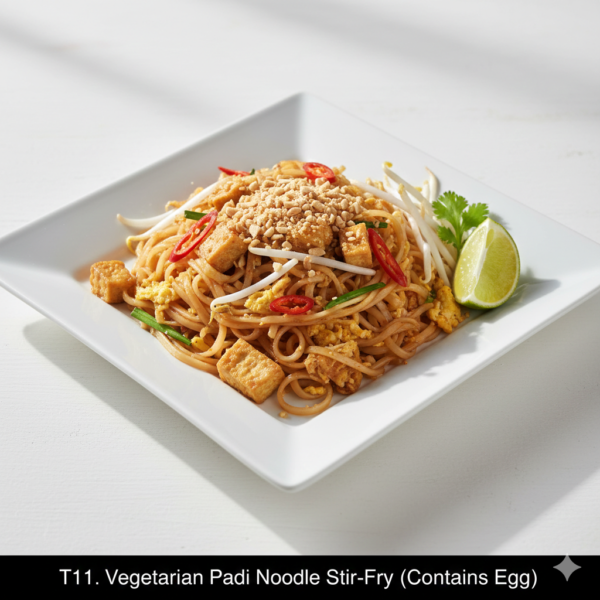 T11. Vegetarian Pad Thai (Contains Egg)