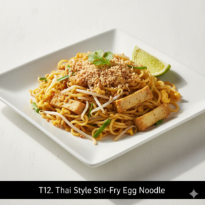 T12. Thai Style Stir Fry Egg Noodles - Mì Xào Kiểu Thái