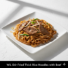 W1. Stir-Fried Thick Rice Noodles with Beef - Hủ Tiếu Xào Thịt Bò