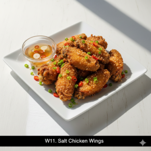 W11. Salt Chicken Wings - Cánh Gà Rang Muối