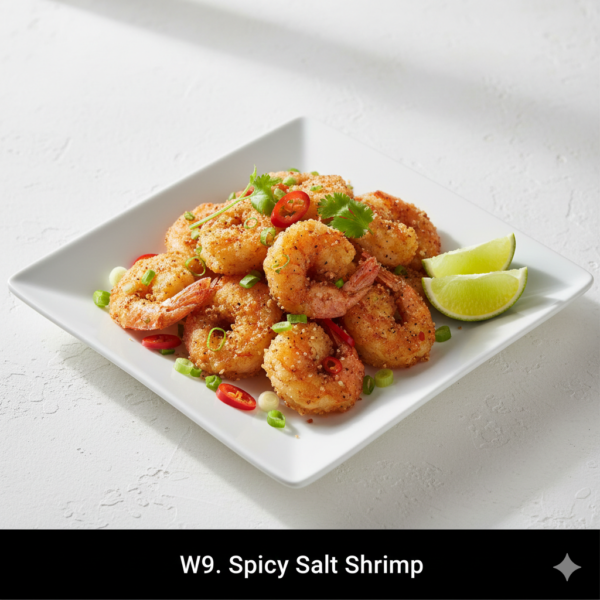 W9. Spicy Salt Shrimp - Tôm Rang Muối